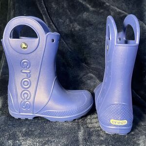 Crocs Kids Blue Rain Boots